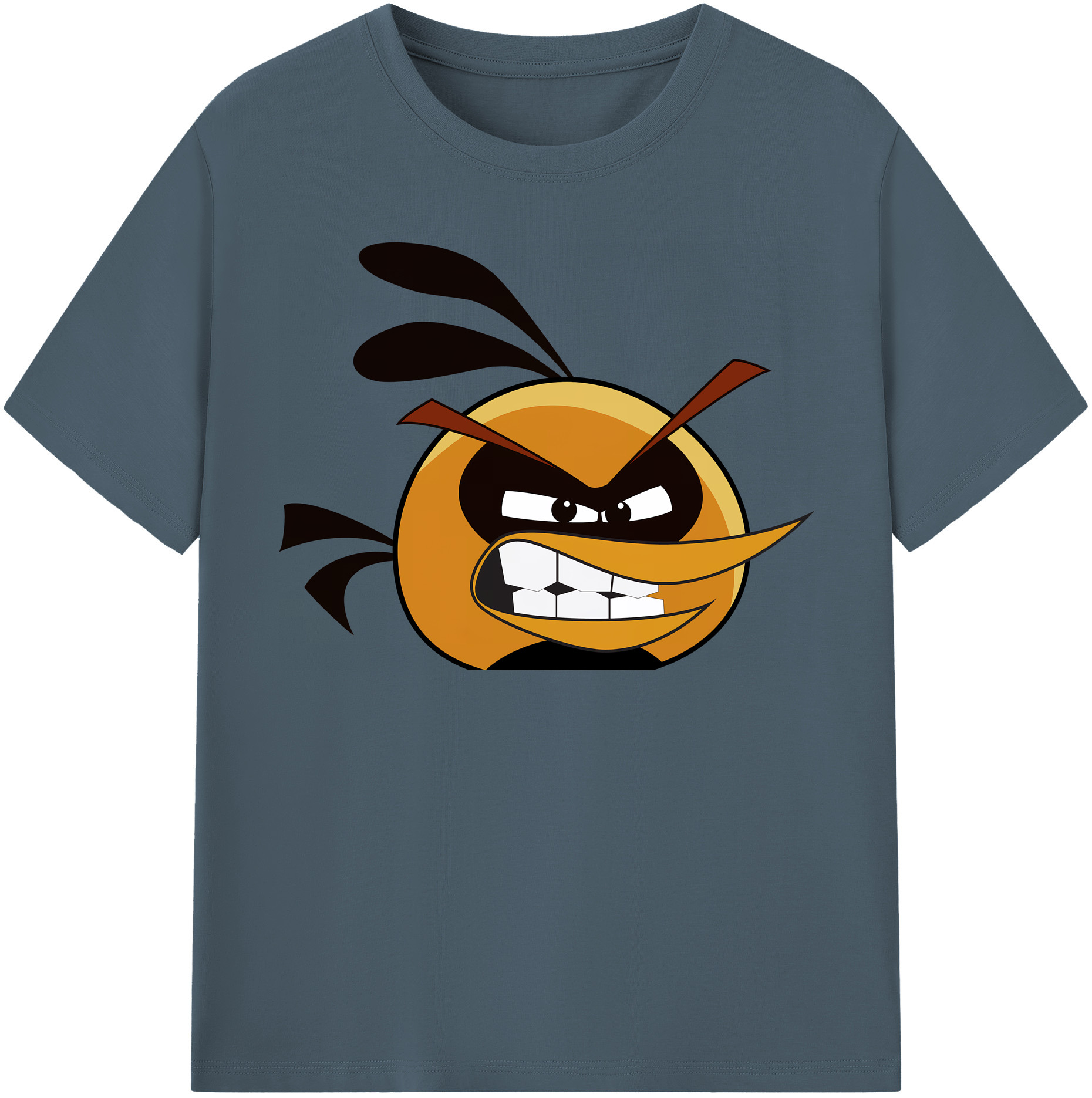 （画像用） Angry Birds アングリーバード 綿100％半袖Tシャツ（フロントプリント）